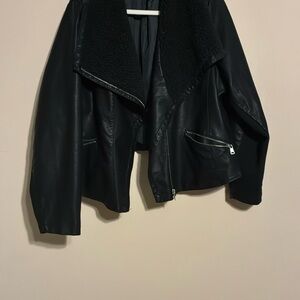 Women's Black Shearling Jacket